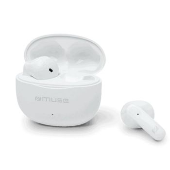 Auriculares MUSE M-270 TWS inalámbricos Bluetooth in-ear resistentes IPX5 Blanco