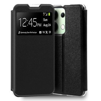 Cool Funda Flip Cover Tipo Libro Liso Negro para Xiaomi Redmi Note 13