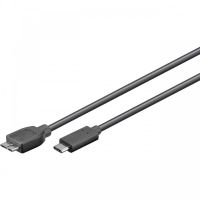 goobay cable usb-c a micro usb b 30 machomacho 1m negro