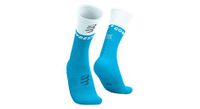calcetines compressport mid compression v2 0 azul blanco