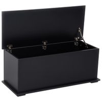 baul de almacenaje 100x40x40 cm negro