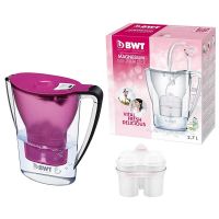 bwt penguin electronica jarra filtradora de agua con magnesio 27l violeta