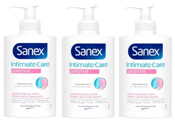 Sanex Jabón Íntimo Dermo Sensitive 3x250 ml