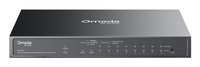 switch semigestionable tp-link omada es210gp 10p 9xlan 1gb 8xpoe 1x combo sfp rj45 metal