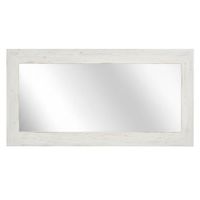 espejo rectangular de madera maciza en blanco envejecido 70x140cm
