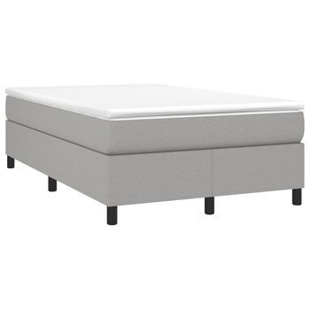 Cama Tapizada 193x123x33,5 Cm Tejido - Gris