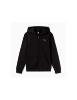 chaqueta puma essentials graphic hoodie fz nino negro
