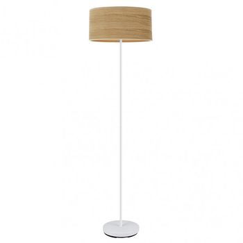 Fabrilamp Pie Salon Jerte 1xe27 Blanco Madera Clara 165x40x40 Cm