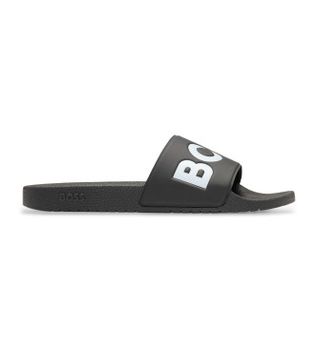 BOSS para hombre. 50536835 Chanclas Aryeh negro (46), Plano, Ninguno, Beachwear
