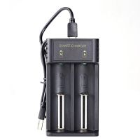cargador de bateria de 2 ranuras para baterias 18650 tipo-c para baterias recargables de litio de 42v 104401450014650