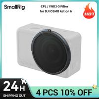 filtro smallrig action 6 2 en 1 cpl  vnd3-5 para dji osmo action 6 con estuche de almacenamiento filtro de control de luz superior 5894