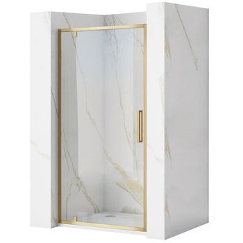 Puerta De Ducha Rea Rapid Swing Brush Gold 100