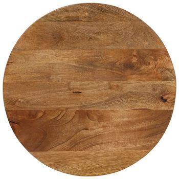 Tablero De Mesa Redondo Madera Maciza De Mango Ø 60x3,8 Cm Vidaxl