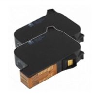 compatible red pitney bowes ultimail ink cartridge - 2 pack