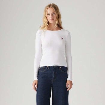 Levis Tops y Camisetas Hayes Ls Tee White para mujer