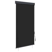 estor enrollable de exterior gris antracita 100x250 cm vidaxl