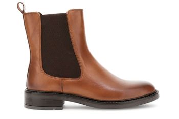 botines de piel con elástico tan 38