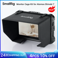 kit de jaula de monitor smallrig para atomos shinobi 7 kit de jaula con abrazadera de cable riel nato incorporado y parasol -3456