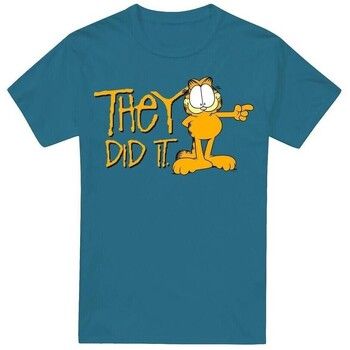 Garfield Camiseta They Did It para hombre