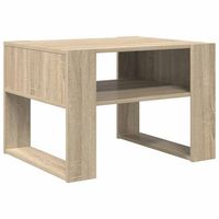 mesa de cafe - mesa de centro - mesa baja roble sonoma 66 x 53 x 45 cm madera de ingenieria