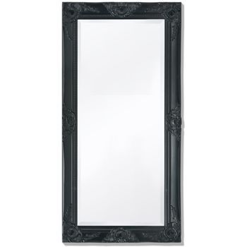 Vidaxl Espejo De Pared Estilo Barroco 100x50 Cm Negro
