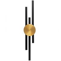 lampara de pared led app1437-w black gold