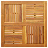 tablero de mesa  tablero escritorio cuadrado madera maciza de acacia 90x90x22 cm
