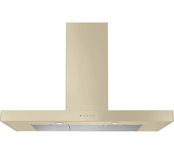 RANGEMASTER Flat 90 Chimney Cooker Hood - Cream, Cream