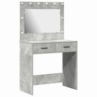 mesa tocador  mesa de maquillaje con cajon gris concreto 785 x 41 x 135 cm