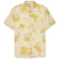 quiksilver camisa manga corta camisa coastal floral hombre para hombre