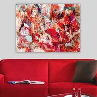 pintura decorativa lienzo 4623434270100 multicolor 70x100 cm