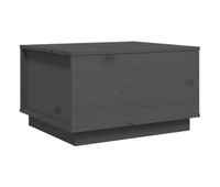mesa de cafe - mesa de centro madera maciza de pino gris 60x50x35 cm