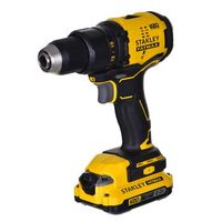 stanley sfmcd710d2k-qw taladro percutor v20 de 18v kit de bateria dual y maletin amarillo