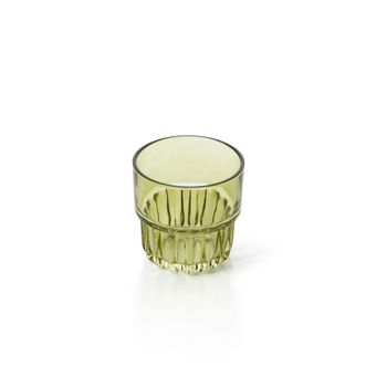 Vaso de vidrio en verde 8,3x8,3x8 cm