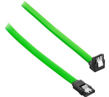 ModMesh 60 cm Right Angle SATA 3 Cable - Light Green, Green