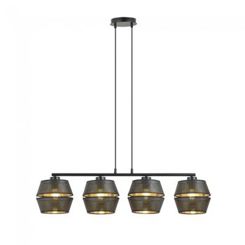 Lámpara colgante venice negro (4 luces)