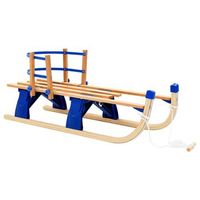 trineo de nieve plegable respaldo de madera 119 cm vidaxl