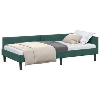 Estructura De Cama En Esquina Verde Oscuro 100 Cm X 200 Cm Vidaxl