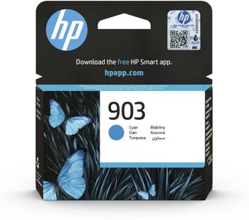 HP 903 Cyan Ink Cartridge, Cyan