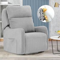 comhoma sillon relax electrico con funcion de masaje sl y elevacion reclinable con mando a distancia y puerto usb respaldo desmontable ideal para personas mayores tapizado en tela gris