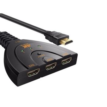 Conmutador HDMI 4K DLH DY-TU4735B 3 entradas 1 salida 0,45 m