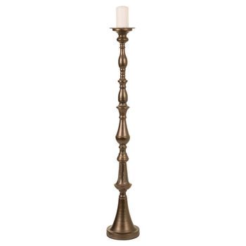 Candelabro De Metal Dorado 15x15x89.5h Cm