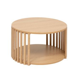 Mesa De Centro De Listones 60x60x35cm