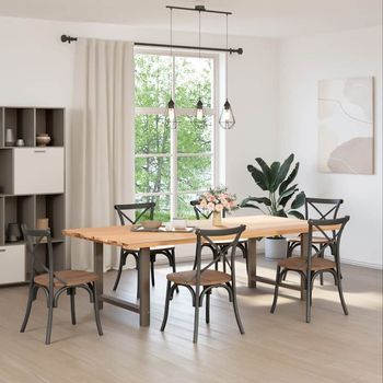 Patas Para Mesa，pierna De Mesa De Centro De Acero Natural 2 Uds 100x(72-73) Cm