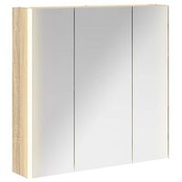 armario con espejo de bano  mueble de bano roble sonoma 735 x 155 x 70 cm