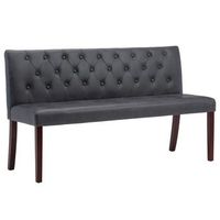 banco de piel de ante artificial gris 1485 cm vidaxl