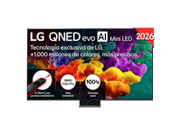 tv qned mini led 100 - lg 100qned87b6 uhd 4k procesador inteligente r8 ai processor 4k gen3 smart tv dvb-t2 h265 negro