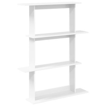 Estante De Pared 100x20x126 Cm Madera - Blanco