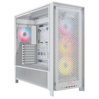 corsair frame 5000d rs argb torre e-atx cristal templado usb-c blanca