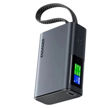 ESSAGER ES-D026 45W 37Wh 10000mAh TFT Power Bank con pantalla inteligente TFT, viene con cable Type-C, fuente de aliment